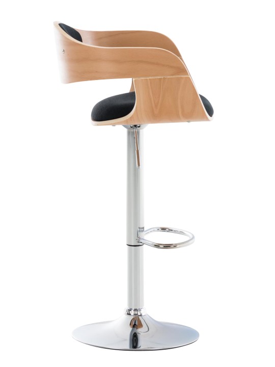 Lot de 2 tabourets de bar Kingston C tissu, naturel/noir