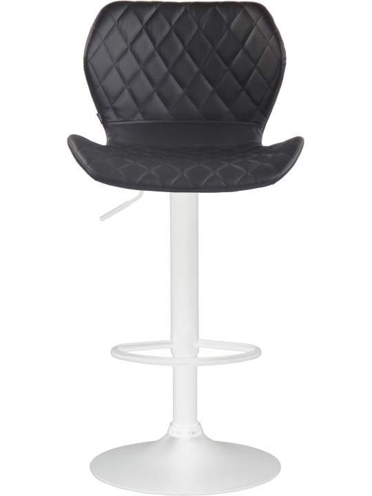 Tabouret de bar liège simili cuir, noir