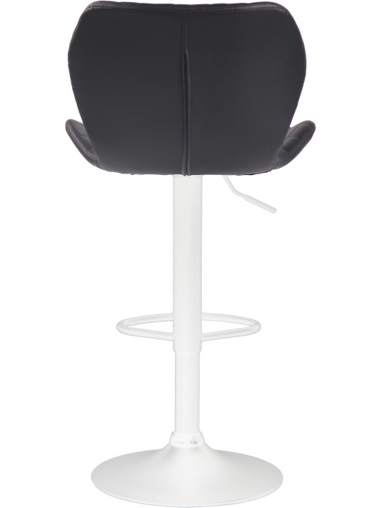 Tabouret de bar liège simili cuir, noir