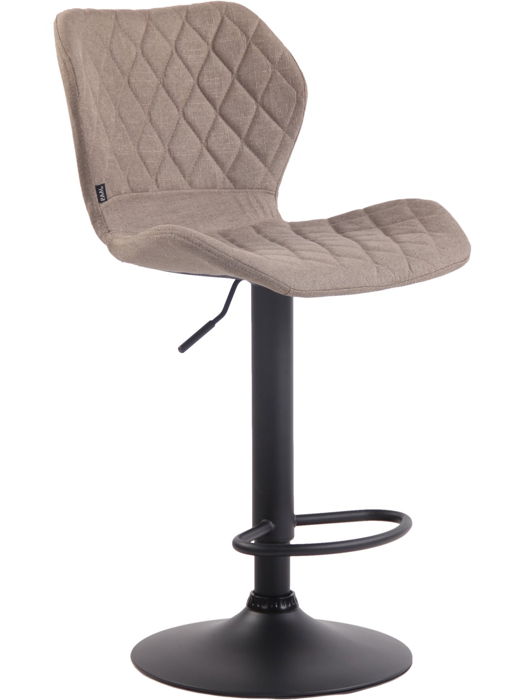 Tabouret de bar en tissu liège, taupe