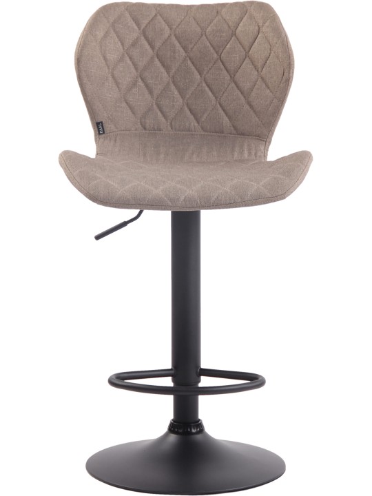 Tabouret de bar en tissu liège, taupe