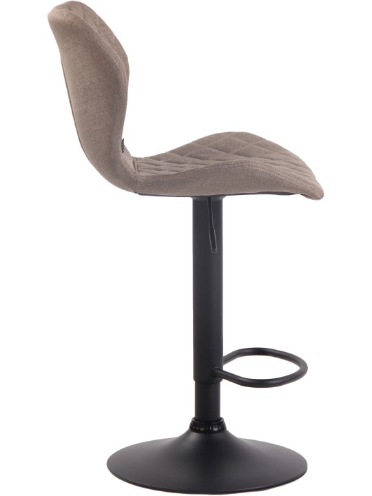 Tabouret de bar en tissu liège, taupe