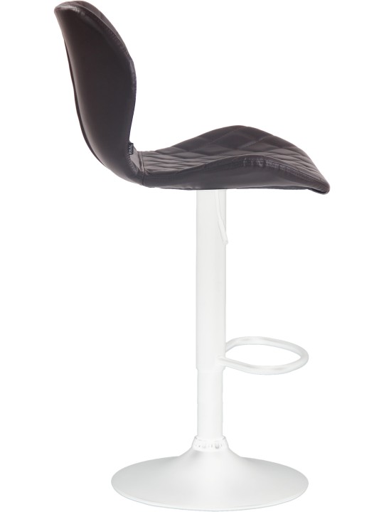 Lot de 2 tabourets de bar liège simili cuir, brun