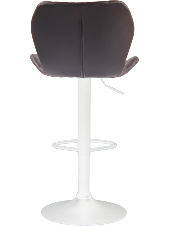 Lot de 2 tabourets de bar liège simili cuir, brun