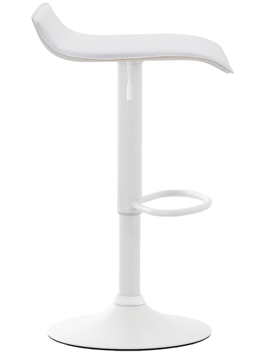 Tabouret de bar Dyn V2 en cuir artificiel, blanc Tabouret de bar Dyn V2 en cuir artificiel, blanc