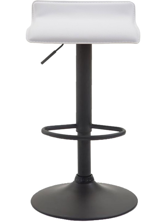 Tabouret de bar Dyn V2 en cuir artificiel, blanc