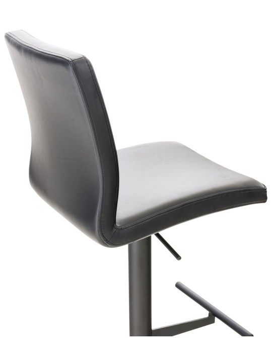 Lot de 2 tabourets de bar Cadiz simili cuir, noir Lot de 2 tabourets de bar Cadiz simili cuir, noir