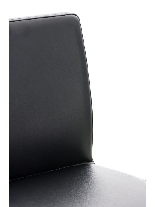 Lot de 2 tabourets de bar Cadiz simili cuir, noir Lot de 2 tabourets de bar Cadiz simili cuir, noir