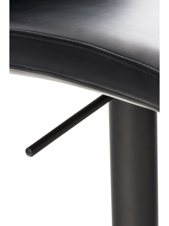 Lot de 2 tabourets de bar Cadiz simili cuir, noir Lot de 2 tabourets de bar Cadiz simili cuir, noir