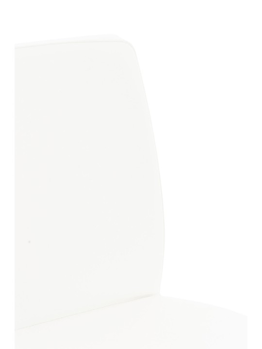 Lot de 2 tabourets de bar Cadiz simili cuir, blanc Lot de 2 tabourets de bar Cadiz simili cuir, blanc