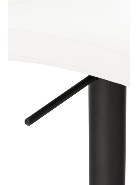 Lot de 2 tabourets de bar Cadiz simili cuir, blanc Lot de 2 tabourets de bar Cadiz simili cuir, blanc