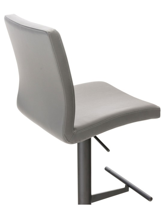 Lot de 2 tabourets de bar Cadiz simili cuir, gris Lot de 2 tabourets de bar Cadiz simili cuir, gris