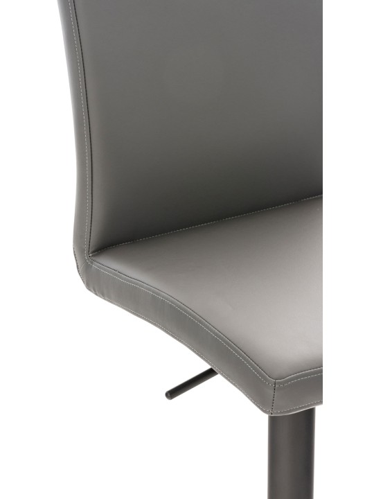 Lot de 2 tabourets de bar Cadiz simili cuir, gris Lot de 2 tabourets de bar Cadiz simili cuir, gris