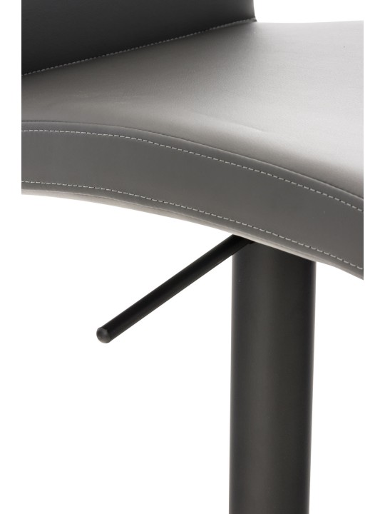 Lot de 2 tabourets de bar Cadiz simili cuir, gris Lot de 2 tabourets de bar Cadiz simili cuir, gris