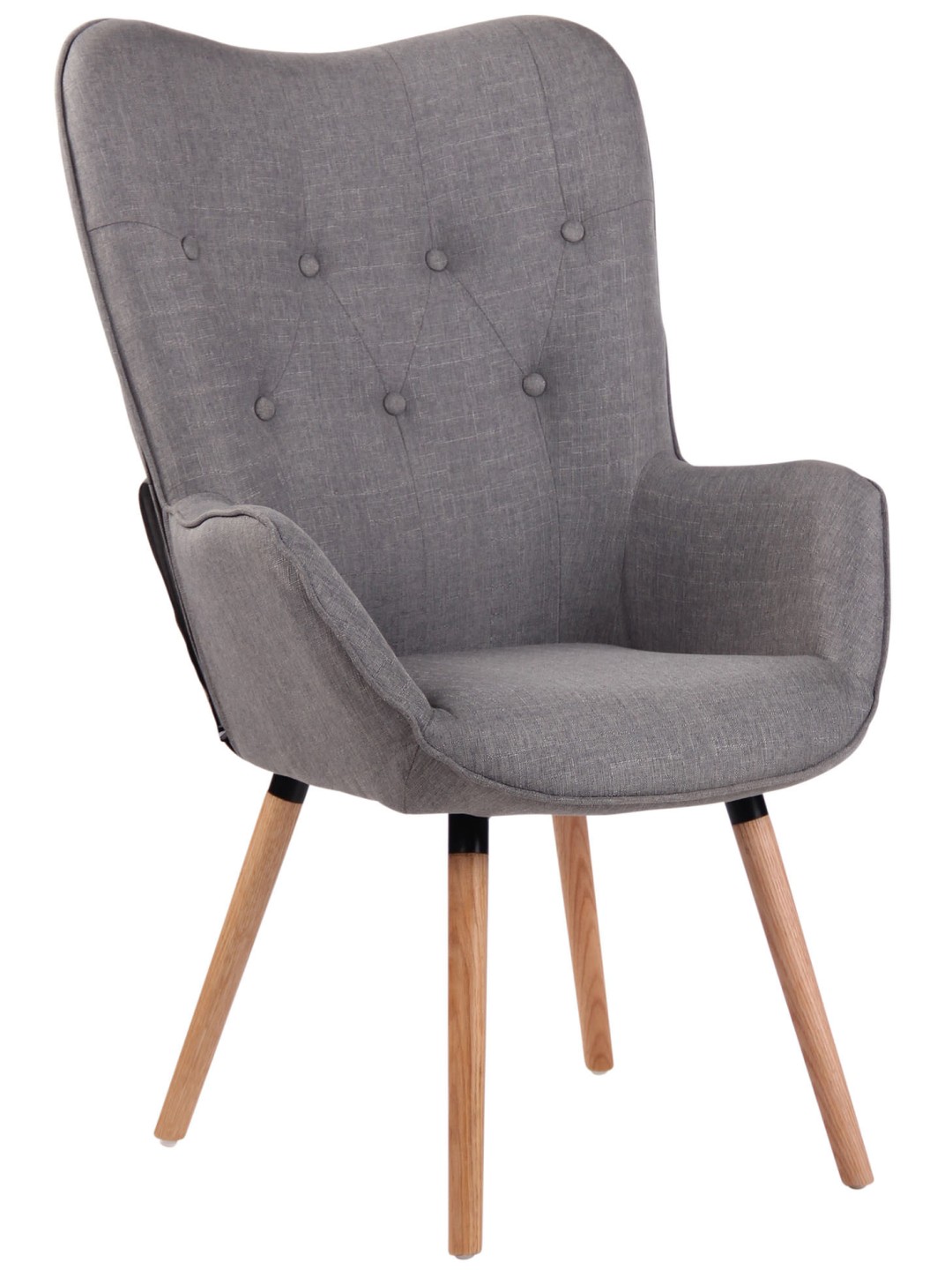 Chaise longue Ashford tissu naturel, gris