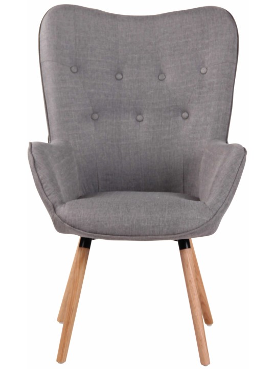 Chaise longue Ashford tissu naturel, gris