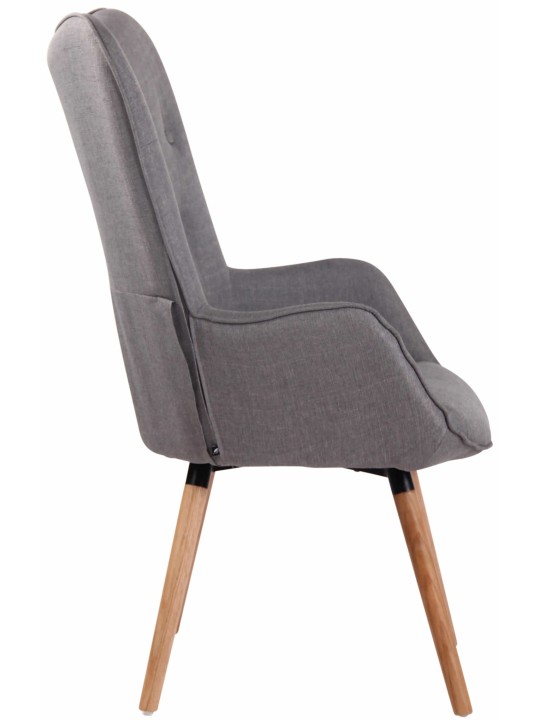 Chaise longue Ashford tissu naturel, gris