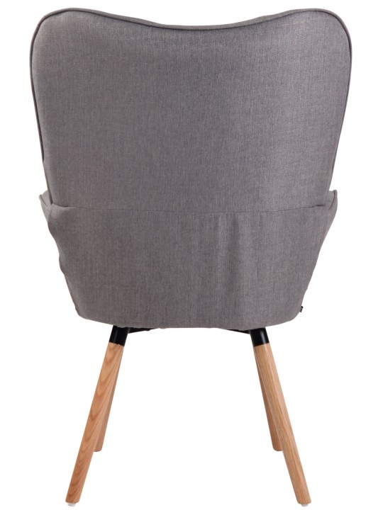 Chaise longue Ashford tissu naturel, gris