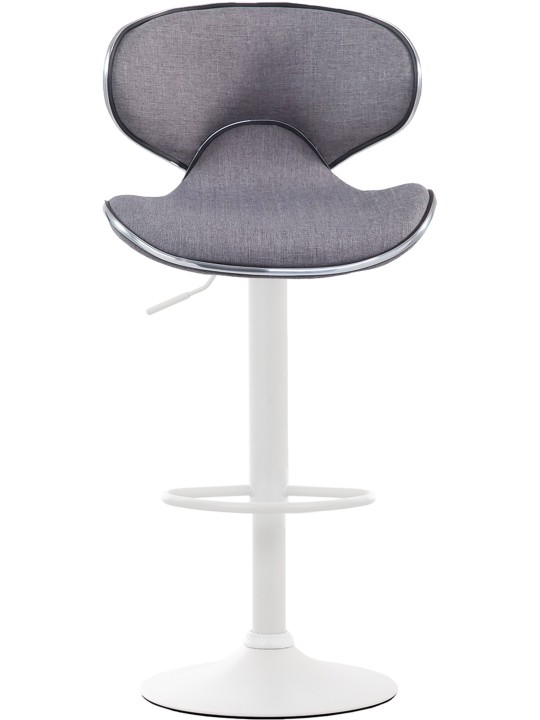Tabouret de bar Las Vegas V2 tissu, gris clair