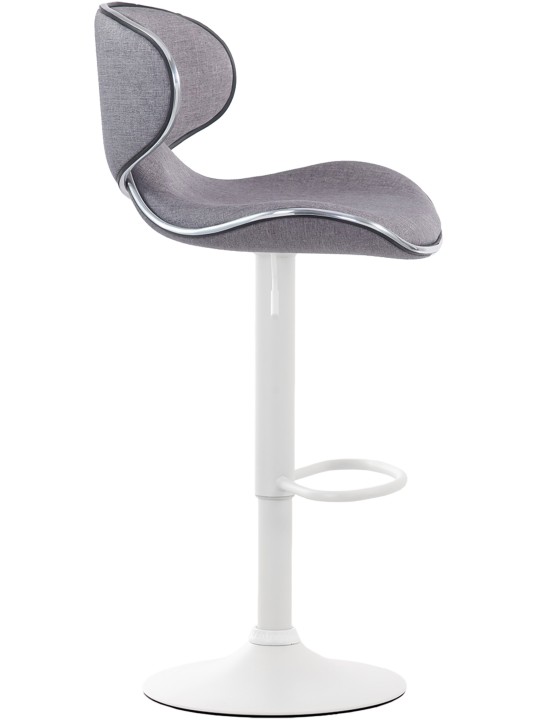 Tabouret de bar Las Vegas V2 tissu, gris clair