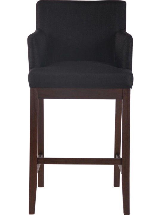 Tabouret de bar Laredo tissu antique, noir Tabouret de bar Laredo tissu antique, noir