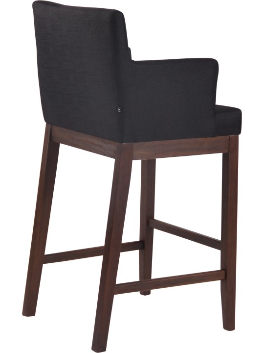 Tabouret de bar Laredo tissu antique, noir Tabouret de bar Laredo tissu antique, noir