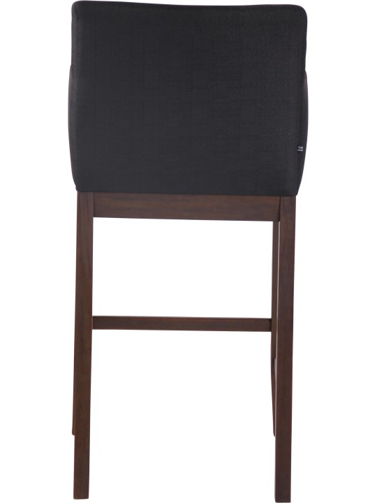 Tabouret de bar Laredo tissu antique, noir Tabouret de bar Laredo tissu antique, noir