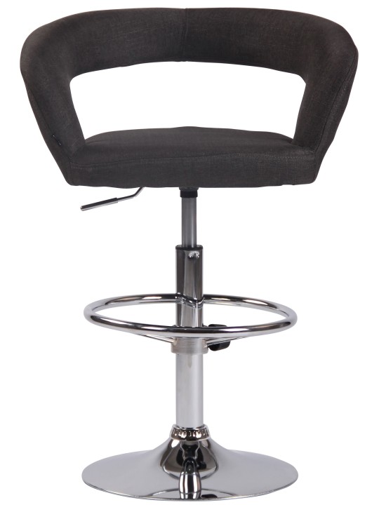 Tabouret de bar Jaen tissu, gris foncé Tabouret de bar Jaen tissu, gris foncé