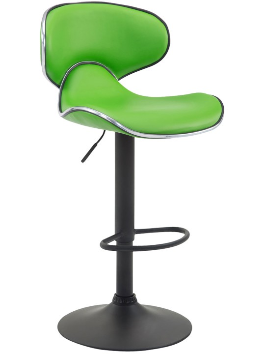 Lot de 2 tabourets de bar Las Vegas V2 simili cuir, vert