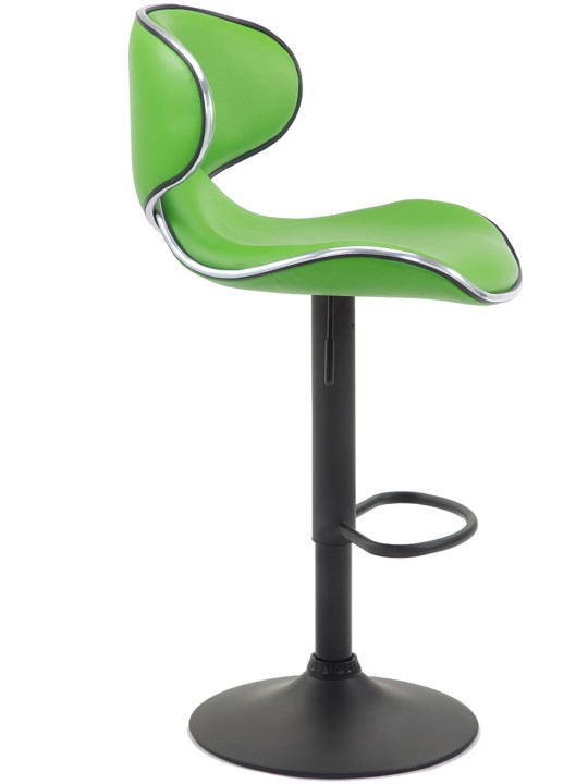 Lot de 2 tabourets de bar Las Vegas V2 simili cuir, vert