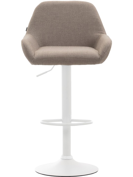 Lot de 2 tabourets de bar Braga tissu, taupe Lot de 2 tabourets de bar Braga tissu, taupe