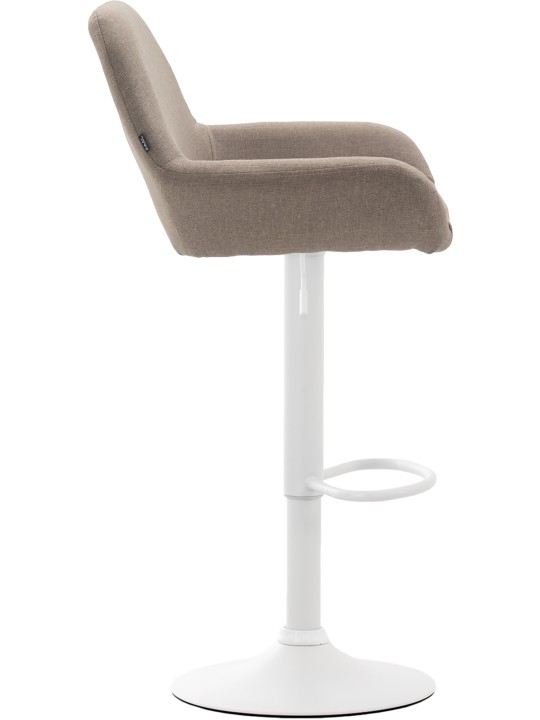 Lot de 2 tabourets de bar Braga tissu, taupe Lot de 2 tabourets de bar Braga tissu, taupe