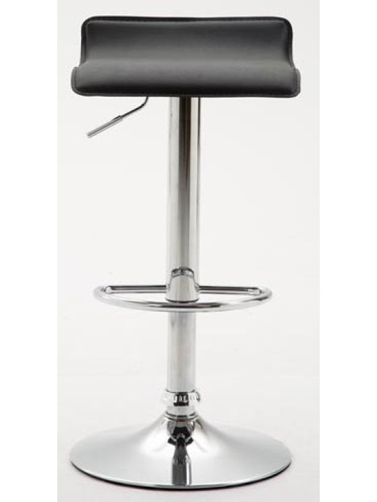 Lot de 2 tabourets de bar Dyn V2 simili cuir chromé, noir Lot de 2 tabourets de bar Dyn V2 simili cuir chromé, noir