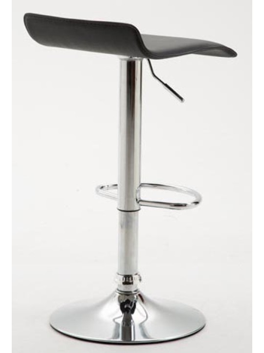 Lot de 2 tabourets de bar Dyn V2 simili cuir chromé, noir Lot de 2 tabourets de bar Dyn V2 simili cuir chromé, noir