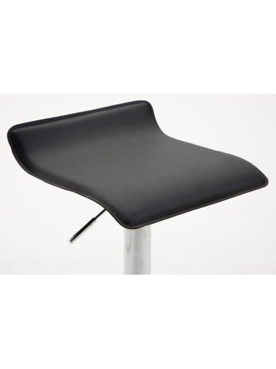 Lot de 2 tabourets de bar Dyn V2 simili cuir chromé, noir Lot de 2 tabourets de bar Dyn V2 simili cuir chromé, noir