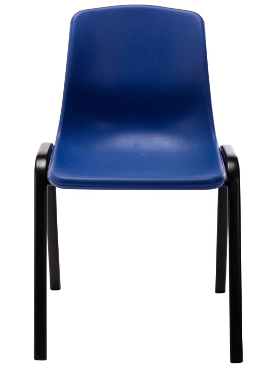 Lot de 4 chaises empilables Nowra plastique, bleu