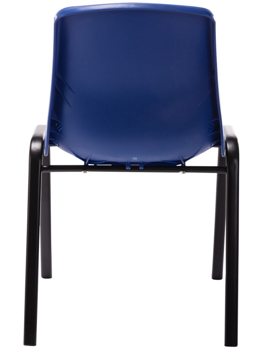 Lot de 4 chaises empilables Nowra plastique, bleu