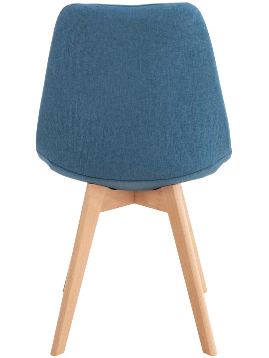 Chaise Linares en tissu, bleu