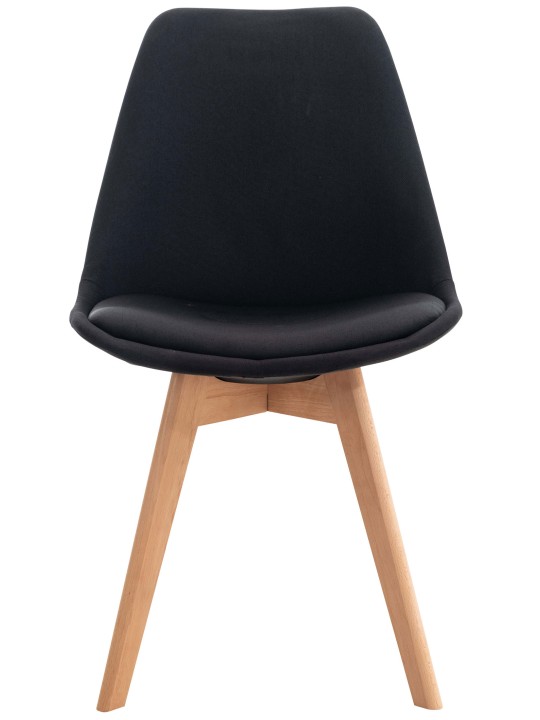 Ensemble de 4 chaises Linares tissu, noir Ensemble de 4 chaises Linares tissu, noir