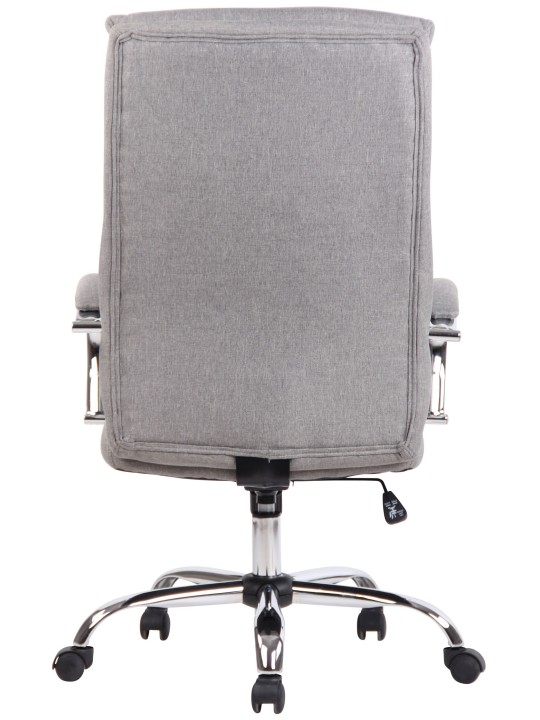 Chaise de bureau Bradford tissu, gris