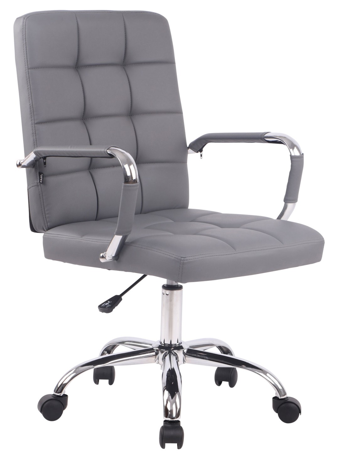 Chaise de bureau Deli PRO simili cuir, gris