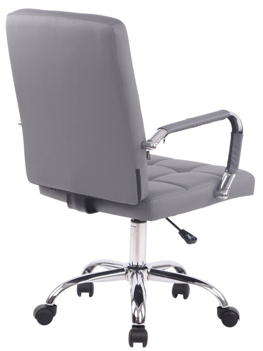 Chaise de bureau Deli PRO simili cuir, gris