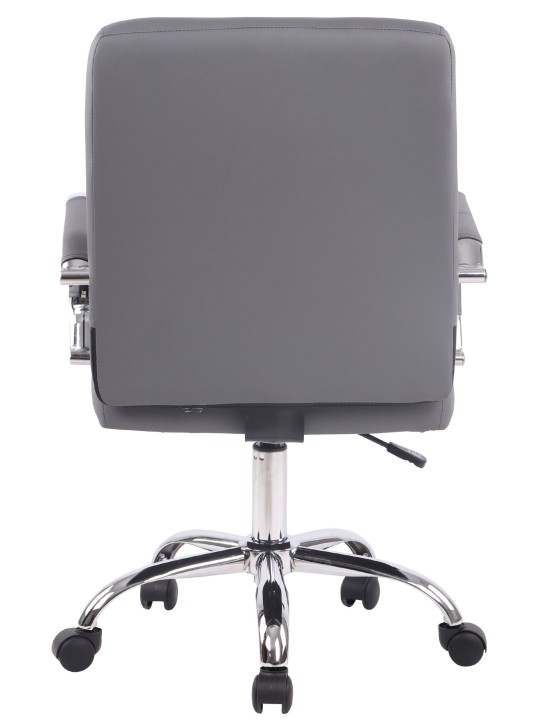 Chaise de bureau Deli PRO simili cuir, gris
