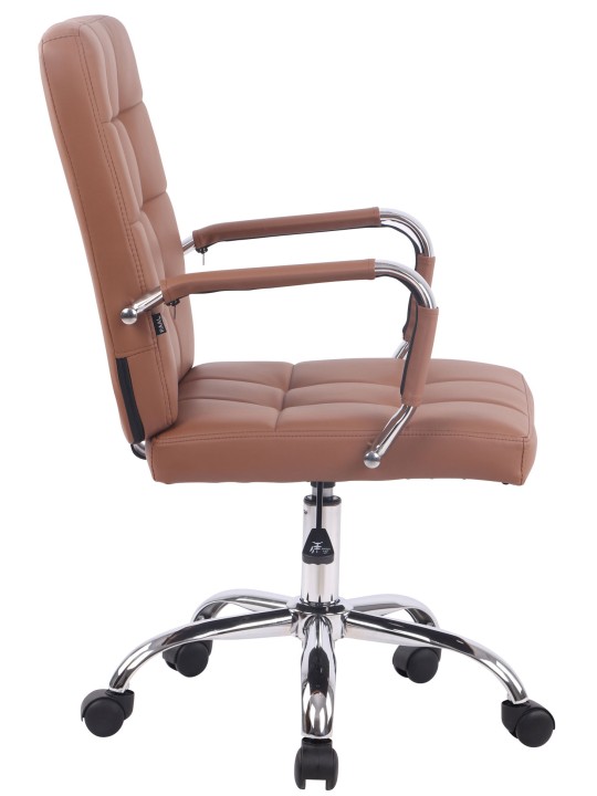 Chaise de bureau Deli PRO simili cuir, brun clair Chaise de bureau Deli PRO simili cuir, brun clair