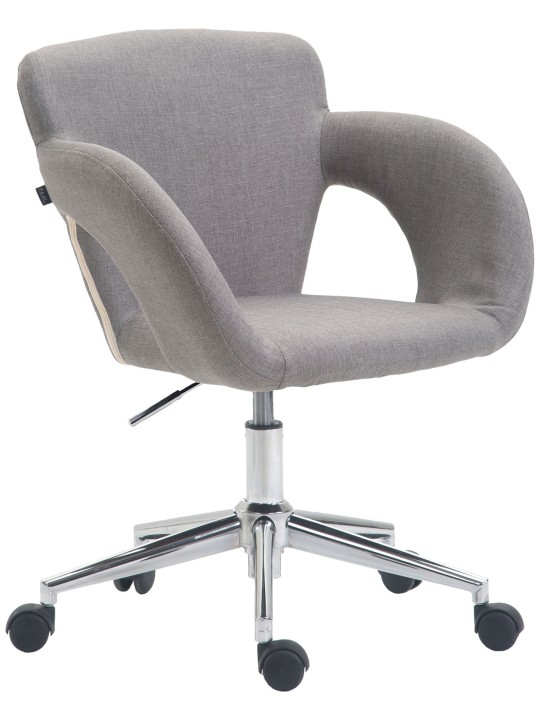 Chaise de bureau Edison tissu, gris Chaise de bureau Edison tissu, gris