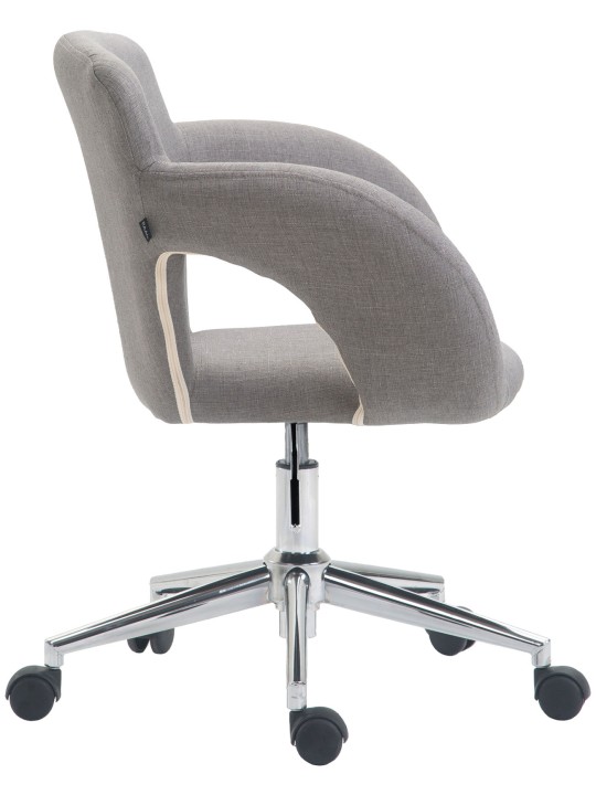 Chaise de bureau Edison tissu, gris Chaise de bureau Edison tissu, gris