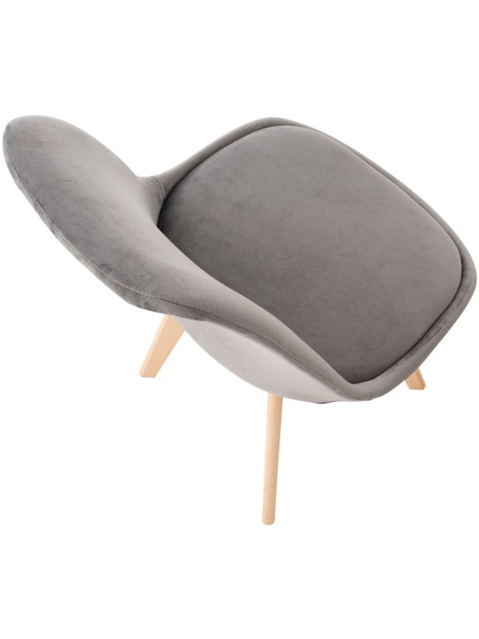 Chaise Linares Velours, gris