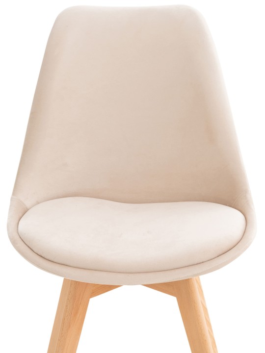 Chaise Linares Velours, beige