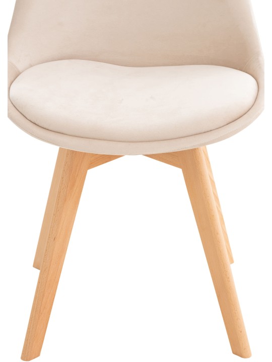 Chaise Linares Velours, beige