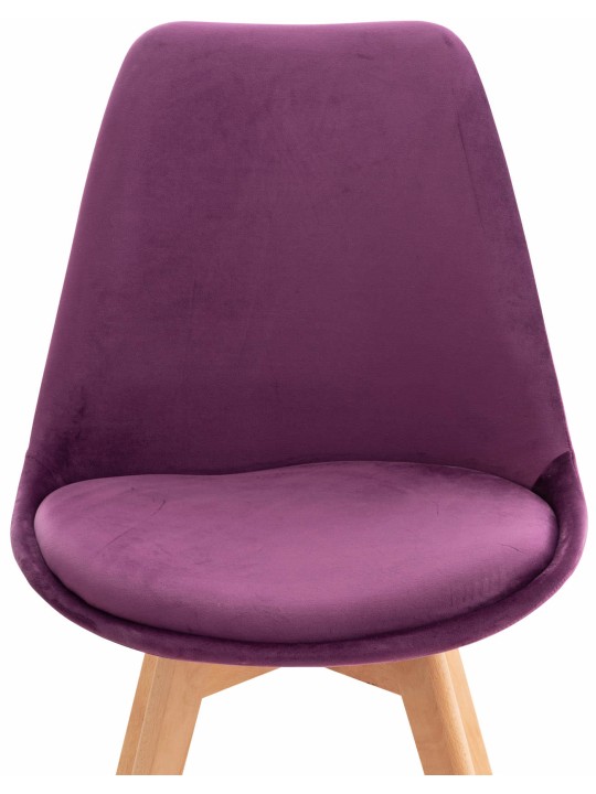Chaise Linares Velours, lilas Chaise Linares Velours, lilas